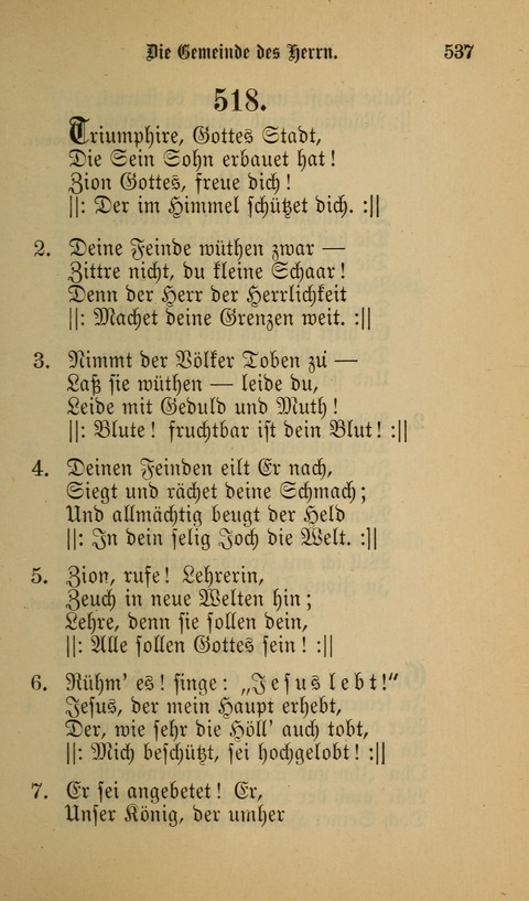 Die Glaubensharfe: Gesangbuch der deutschen Baptisten-Gemeinden. Herausgegeben auf Beschluß der Bundeskonferenz der Deutchen Baptisten-Gemeinden von America page 537