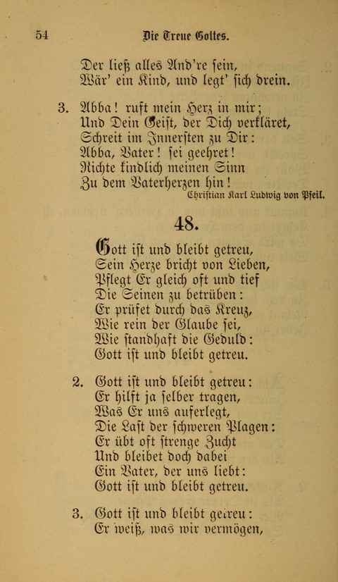 Die Glaubensharfe: Gesangbuch der deutschen Baptisten-Gemeinden. Herausgegeben auf Beschluß der Bundeskonferenz der Deutchen Baptisten-Gemeinden von America page 54