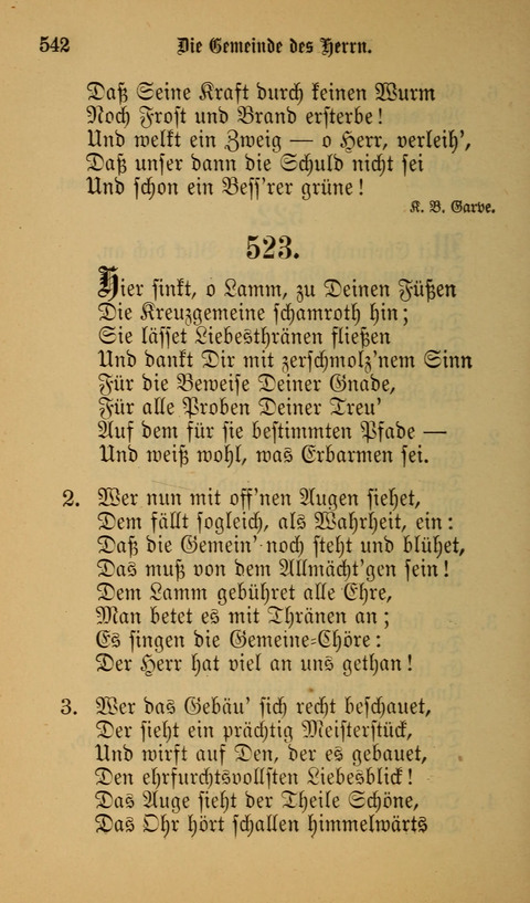 Die Glaubensharfe: Gesangbuch der deutschen Baptisten-Gemeinden. Herausgegeben auf Beschluß der Bundeskonferenz der Deutchen Baptisten-Gemeinden von America page 542