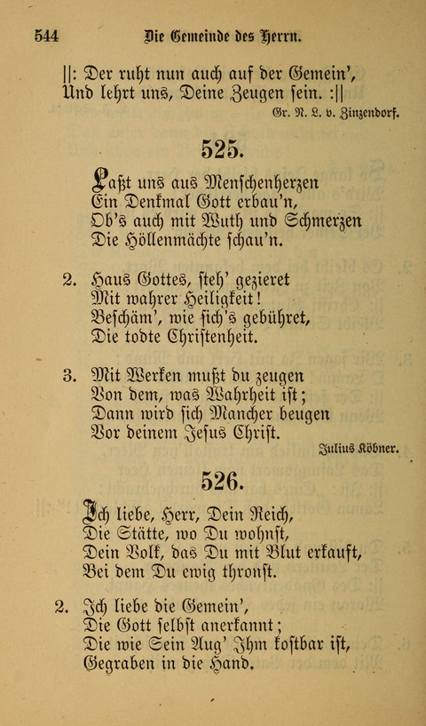 Die Glaubensharfe: Gesangbuch der deutschen Baptisten-Gemeinden. Herausgegeben auf Beschluß der Bundeskonferenz der Deutchen Baptisten-Gemeinden von America page 544