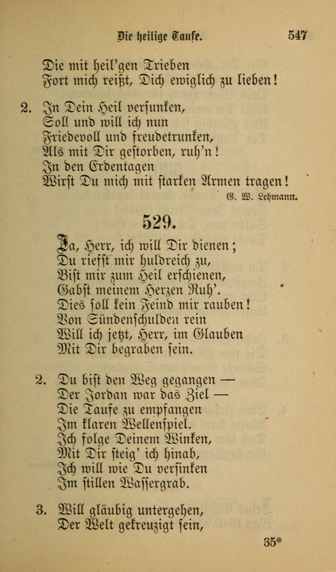 Die Glaubensharfe: Gesangbuch der deutschen Baptisten-Gemeinden. Herausgegeben auf Beschluß der Bundeskonferenz der Deutchen Baptisten-Gemeinden von America page 547