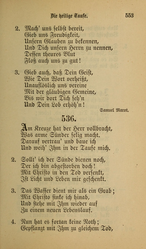 Die Glaubensharfe: Gesangbuch der deutschen Baptisten-Gemeinden. Herausgegeben auf Beschluß der Bundeskonferenz der Deutchen Baptisten-Gemeinden von America page 553