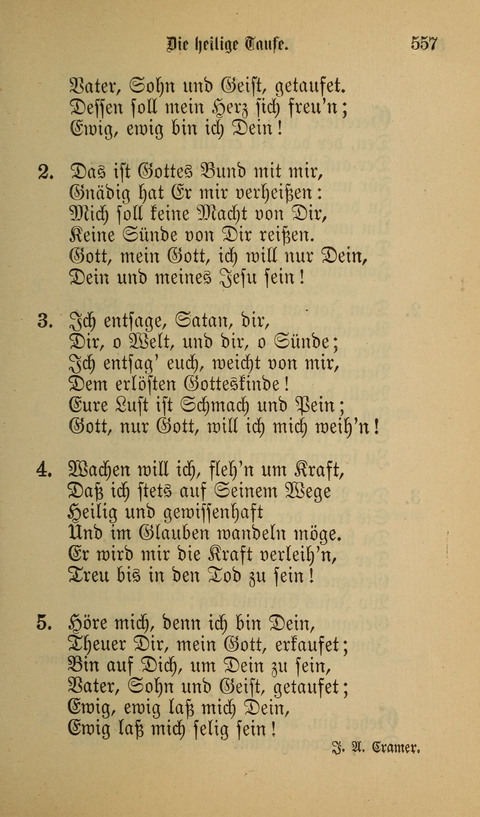 Die Glaubensharfe: Gesangbuch der deutschen Baptisten-Gemeinden. Herausgegeben auf Beschluß der Bundeskonferenz der Deutchen Baptisten-Gemeinden von America page 557