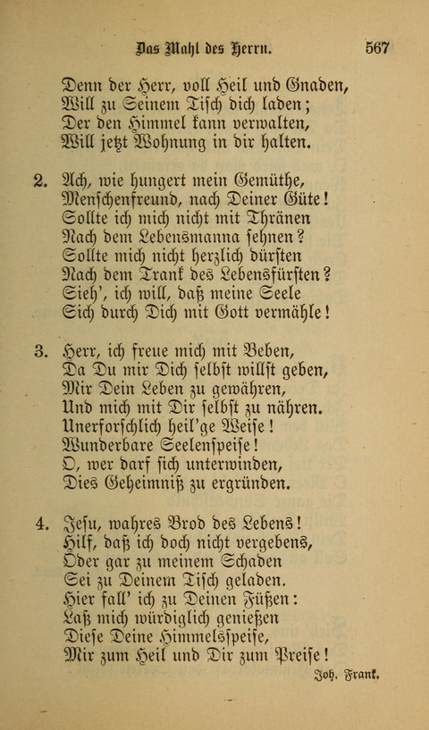 Die Glaubensharfe: Gesangbuch der deutschen Baptisten-Gemeinden. Herausgegeben auf Beschluß der Bundeskonferenz der Deutchen Baptisten-Gemeinden von America page 567