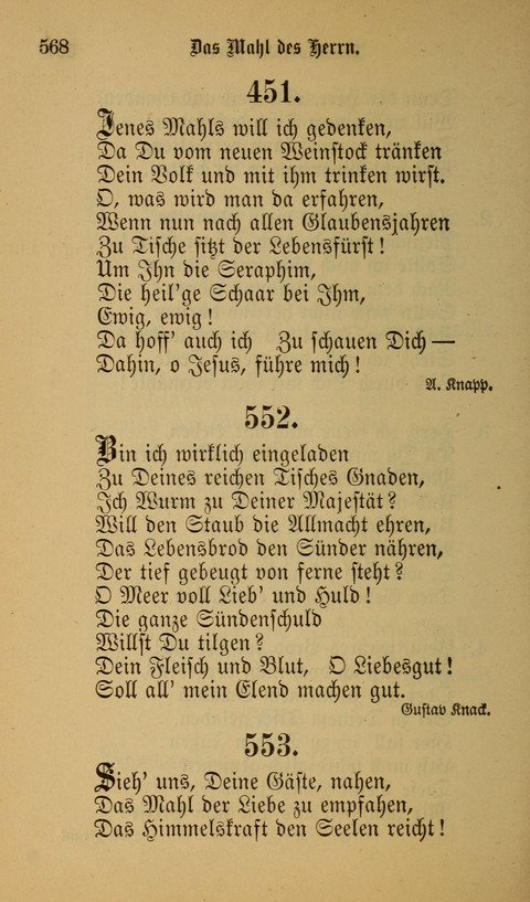 Die Glaubensharfe: Gesangbuch der deutschen Baptisten-Gemeinden. Herausgegeben auf Beschluß der Bundeskonferenz der Deutchen Baptisten-Gemeinden von America page 568