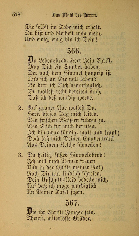 Die Glaubensharfe: Gesangbuch der deutschen Baptisten-Gemeinden. Herausgegeben auf Beschluß der Bundeskonferenz der Deutchen Baptisten-Gemeinden von America page 578