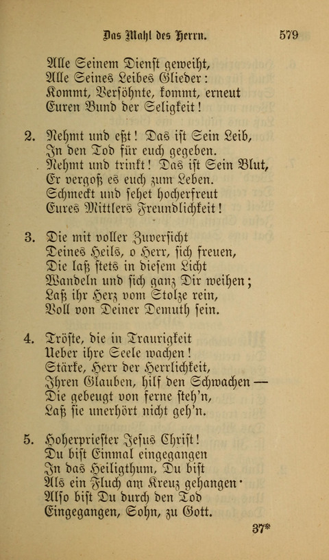 Die Glaubensharfe: Gesangbuch der deutschen Baptisten-Gemeinden. Herausgegeben auf Beschluß der Bundeskonferenz der Deutchen Baptisten-Gemeinden von America page 579