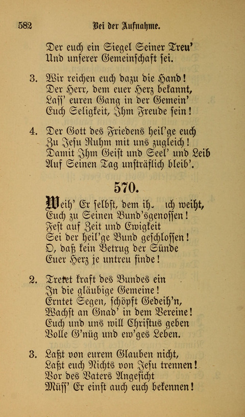 Die Glaubensharfe: Gesangbuch der deutschen Baptisten-Gemeinden. Herausgegeben auf Beschluß der Bundeskonferenz der Deutchen Baptisten-Gemeinden von America page 582