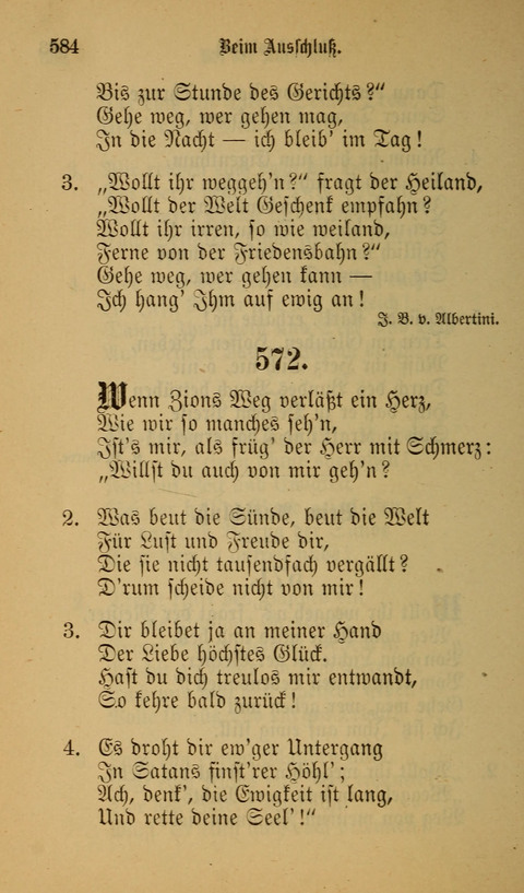 Die Glaubensharfe: Gesangbuch der deutschen Baptisten-Gemeinden. Herausgegeben auf Beschluß der Bundeskonferenz der Deutchen Baptisten-Gemeinden von America page 584