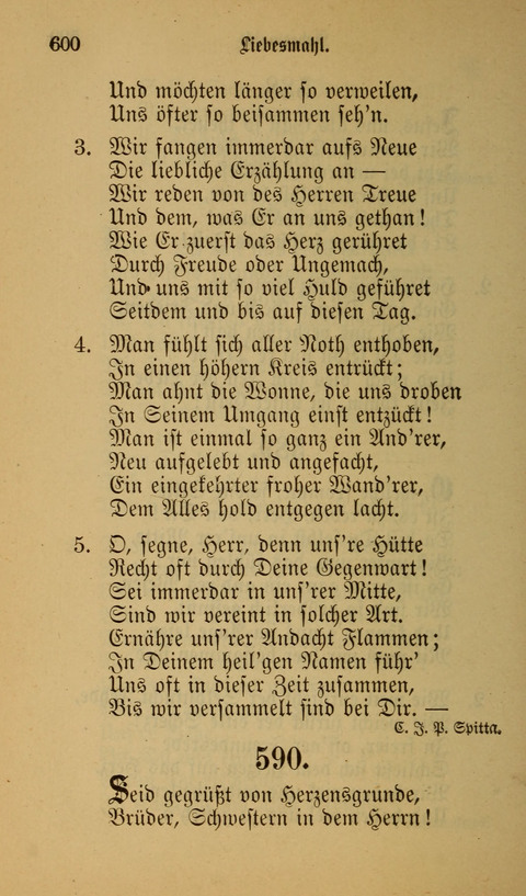 Die Glaubensharfe: Gesangbuch der deutschen Baptisten-Gemeinden. Herausgegeben auf Beschluß der Bundeskonferenz der Deutchen Baptisten-Gemeinden von America page 600