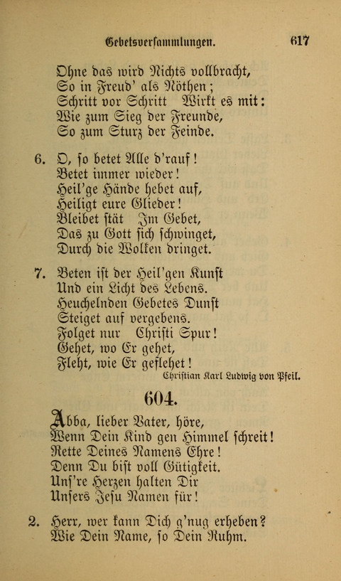 Die Glaubensharfe: Gesangbuch der deutschen Baptisten-Gemeinden. Herausgegeben auf Beschluß der Bundeskonferenz der Deutchen Baptisten-Gemeinden von America page 617