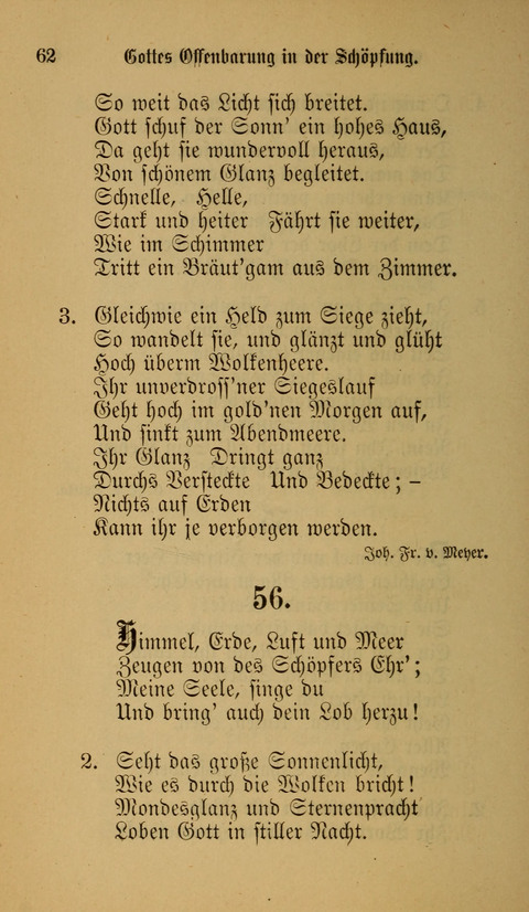 Die Glaubensharfe: Gesangbuch der deutschen Baptisten-Gemeinden. Herausgegeben auf Beschluß der Bundeskonferenz der Deutchen Baptisten-Gemeinden von America page 62