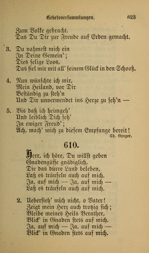 Die Glaubensharfe: Gesangbuch der deutschen Baptisten-Gemeinden. Herausgegeben auf Beschluß der Bundeskonferenz der Deutchen Baptisten-Gemeinden von America page 623