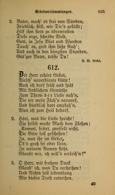 Die Glaubensharfe: Gesangbuch der deutschen Baptisten-Gemeinden. Herausgegeben auf Beschluß der Bundeskonferenz der Deutchen Baptisten-Gemeinden von America page 625