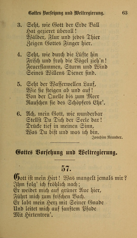 Die Glaubensharfe: Gesangbuch der deutschen Baptisten-Gemeinden. Herausgegeben auf Beschluß der Bundeskonferenz der Deutchen Baptisten-Gemeinden von America page 63