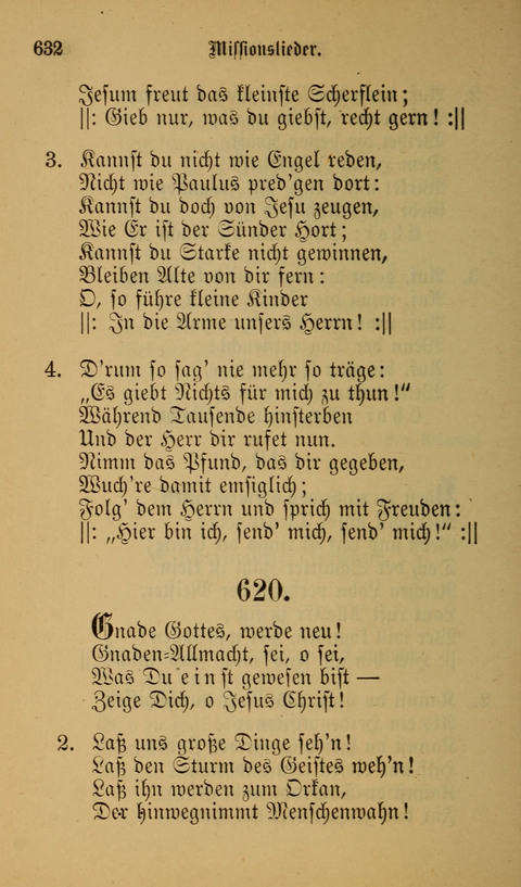 Die Glaubensharfe: Gesangbuch der deutschen Baptisten-Gemeinden. Herausgegeben auf Beschluß der Bundeskonferenz der Deutchen Baptisten-Gemeinden von America page 632