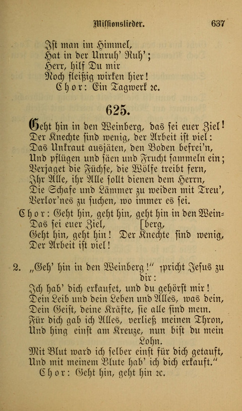 Die Glaubensharfe: Gesangbuch der deutschen Baptisten-Gemeinden. Herausgegeben auf Beschluß der Bundeskonferenz der Deutchen Baptisten-Gemeinden von America page 637