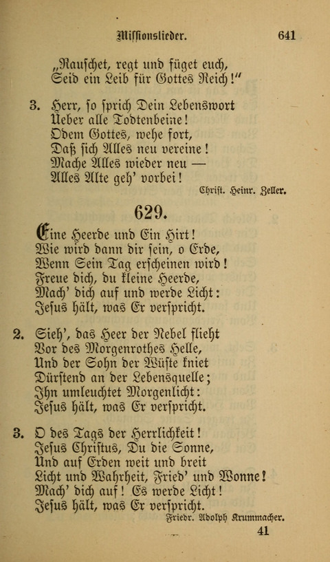 Die Glaubensharfe: Gesangbuch der deutschen Baptisten-Gemeinden. Herausgegeben auf Beschluß der Bundeskonferenz der Deutchen Baptisten-Gemeinden von America page 641