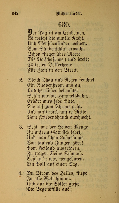 Die Glaubensharfe: Gesangbuch der deutschen Baptisten-Gemeinden. Herausgegeben auf Beschluß der Bundeskonferenz der Deutchen Baptisten-Gemeinden von America page 642