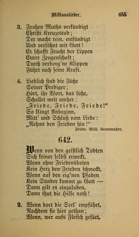 Die Glaubensharfe: Gesangbuch der deutschen Baptisten-Gemeinden. Herausgegeben auf Beschluß der Bundeskonferenz der Deutchen Baptisten-Gemeinden von America page 655