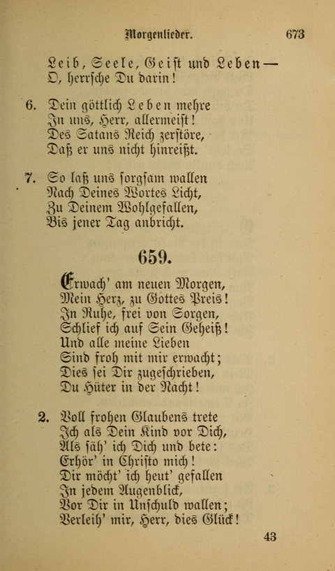 Die Glaubensharfe: Gesangbuch der deutschen Baptisten-Gemeinden. Herausgegeben auf Beschluß der Bundeskonferenz der Deutchen Baptisten-Gemeinden von America page 673