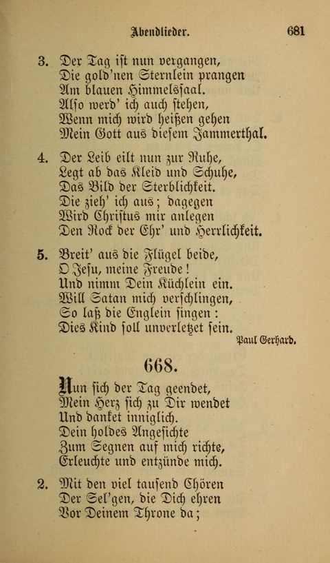 Die Glaubensharfe: Gesangbuch der deutschen Baptisten-Gemeinden. Herausgegeben auf Beschluß der Bundeskonferenz der Deutchen Baptisten-Gemeinden von America page 681