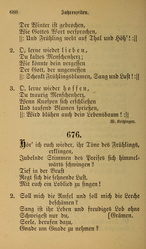 Die Glaubensharfe: Gesangbuch der deutschen Baptisten-Gemeinden. Herausgegeben auf Beschluß der Bundeskonferenz der Deutchen Baptisten-Gemeinden von America page 688