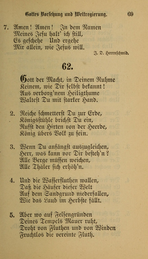 Die Glaubensharfe: Gesangbuch der deutschen Baptisten-Gemeinden. Herausgegeben auf Beschluß der Bundeskonferenz der Deutchen Baptisten-Gemeinden von America page 69