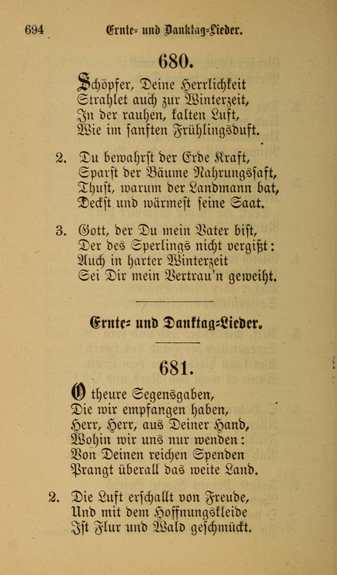 Die Glaubensharfe: Gesangbuch der deutschen Baptisten-Gemeinden. Herausgegeben auf Beschluß der Bundeskonferenz der Deutchen Baptisten-Gemeinden von America page 694