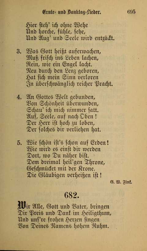 Die Glaubensharfe: Gesangbuch der deutschen Baptisten-Gemeinden. Herausgegeben auf Beschluß der Bundeskonferenz der Deutchen Baptisten-Gemeinden von America page 695