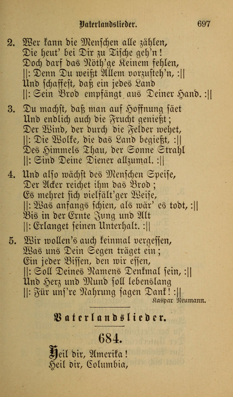 Die Glaubensharfe: Gesangbuch der deutschen Baptisten-Gemeinden. Herausgegeben auf Beschluß der Bundeskonferenz der Deutchen Baptisten-Gemeinden von America page 697