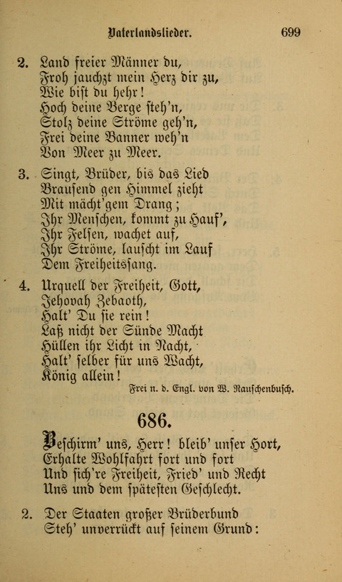 Die Glaubensharfe: Gesangbuch der deutschen Baptisten-Gemeinden. Herausgegeben auf Beschluß der Bundeskonferenz der Deutchen Baptisten-Gemeinden von America page 699