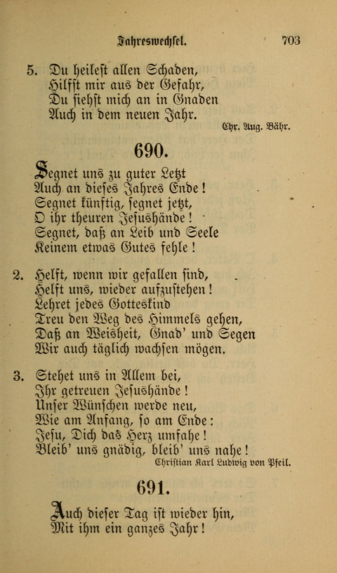 Die Glaubensharfe: Gesangbuch der deutschen Baptisten-Gemeinden. Herausgegeben auf Beschluß der Bundeskonferenz der Deutchen Baptisten-Gemeinden von America page 703