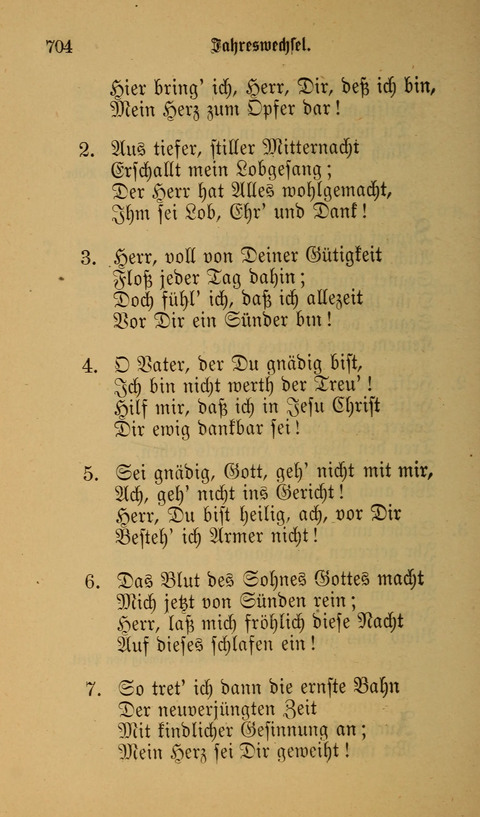 Die Glaubensharfe: Gesangbuch der deutschen Baptisten-Gemeinden. Herausgegeben auf Beschluß der Bundeskonferenz der Deutchen Baptisten-Gemeinden von America page 704