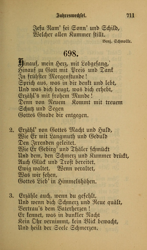 Die Glaubensharfe: Gesangbuch der deutschen Baptisten-Gemeinden. Herausgegeben auf Beschluß der Bundeskonferenz der Deutchen Baptisten-Gemeinden von America page 711