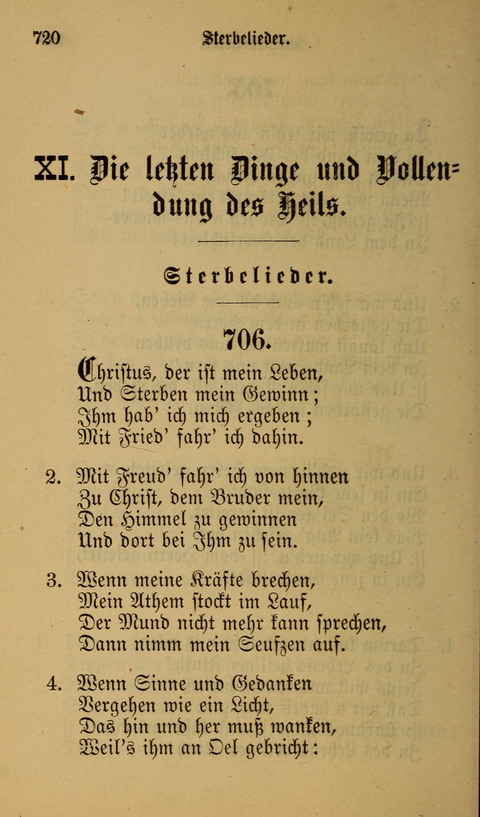 Die Glaubensharfe: Gesangbuch der deutschen Baptisten-Gemeinden. Herausgegeben auf Beschluß der Bundeskonferenz der Deutchen Baptisten-Gemeinden von America page 720