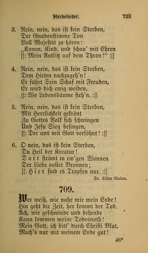 Die Glaubensharfe: Gesangbuch der deutschen Baptisten-Gemeinden. Herausgegeben auf Beschluß der Bundeskonferenz der Deutchen Baptisten-Gemeinden von America page 723