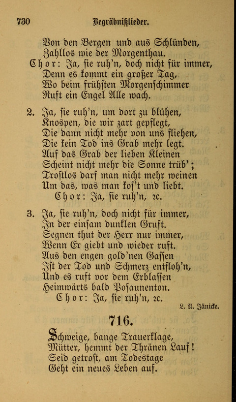 Die Glaubensharfe: Gesangbuch der deutschen Baptisten-Gemeinden. Herausgegeben auf Beschluß der Bundeskonferenz der Deutchen Baptisten-Gemeinden von America page 730