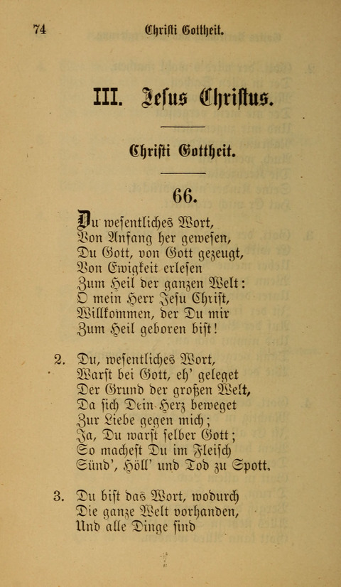 Die Glaubensharfe: Gesangbuch der deutschen Baptisten-Gemeinden. Herausgegeben auf Beschluß der Bundeskonferenz der Deutchen Baptisten-Gemeinden von America page 74