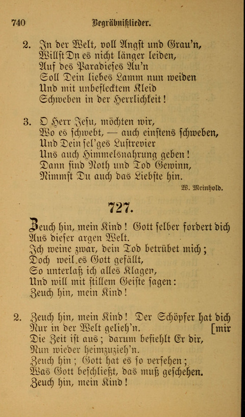 Die Glaubensharfe: Gesangbuch der deutschen Baptisten-Gemeinden. Herausgegeben auf Beschluß der Bundeskonferenz der Deutchen Baptisten-Gemeinden von America page 740