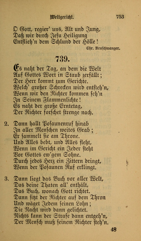 Die Glaubensharfe: Gesangbuch der deutschen Baptisten-Gemeinden. Herausgegeben auf Beschluß der Bundeskonferenz der Deutchen Baptisten-Gemeinden von America page 753