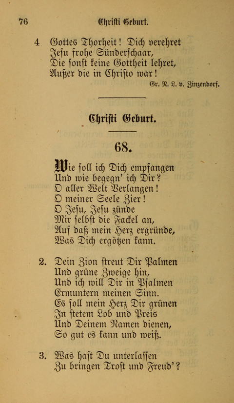 Die Glaubensharfe: Gesangbuch der deutschen Baptisten-Gemeinden. Herausgegeben auf Beschluß der Bundeskonferenz der Deutchen Baptisten-Gemeinden von America page 76