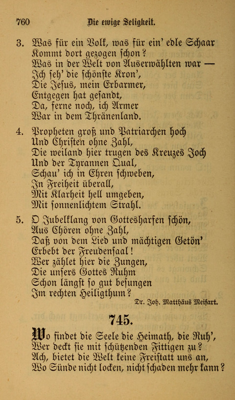 Die Glaubensharfe: Gesangbuch der deutschen Baptisten-Gemeinden. Herausgegeben auf Beschluß der Bundeskonferenz der Deutchen Baptisten-Gemeinden von America page 760