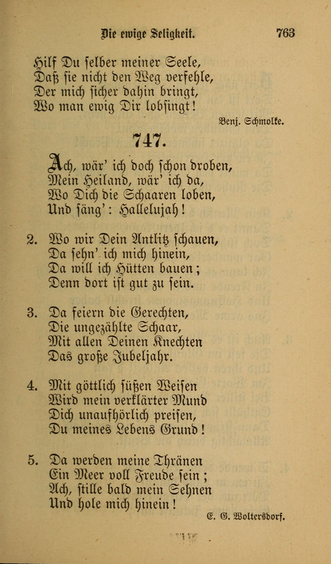 Die Glaubensharfe: Gesangbuch der deutschen Baptisten-Gemeinden. Herausgegeben auf Beschluß der Bundeskonferenz der Deutchen Baptisten-Gemeinden von America page 763