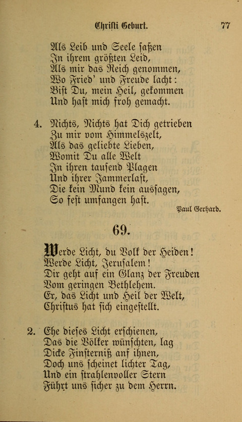 Die Glaubensharfe: Gesangbuch der deutschen Baptisten-Gemeinden. Herausgegeben auf Beschluß der Bundeskonferenz der Deutchen Baptisten-Gemeinden von America page 77