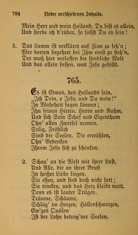 Die Glaubensharfe: Gesangbuch der deutschen Baptisten-Gemeinden. Herausgegeben auf Beschluß der Bundeskonferenz der Deutchen Baptisten-Gemeinden von America page 784