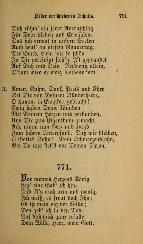 Die Glaubensharfe: Gesangbuch der deutschen Baptisten-Gemeinden. Herausgegeben auf Beschluß der Bundeskonferenz der Deutchen Baptisten-Gemeinden von America page 791