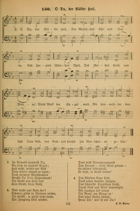 Die Glaubensharfe (With Melodies): Gesangbuch der deutschen Baptisten-Gemeinden. Herausgegeben auf Beschluß der Bundeskonferenz der Deutchen Baptisten-Gemeinden von America (2. ed) page 121