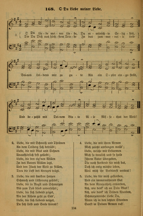 Die Glaubensharfe (With Melodies): Gesangbuch der deutschen Baptisten-Gemeinden. Herausgegeben auf Beschluß der Bundeskonferenz der Deutchen Baptisten-Gemeinden von America (2. ed) page 134