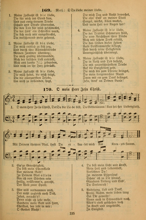 Die Glaubensharfe (With Melodies): Gesangbuch der deutschen Baptisten-Gemeinden. Herausgegeben auf Beschluß der Bundeskonferenz der Deutchen Baptisten-Gemeinden von America (2. ed) page 135